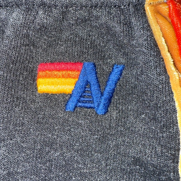 Aviator Nation AV Women’s L Velvet Striped Jogger Sweatpants Charcoal Gray - Picture 3 of 6